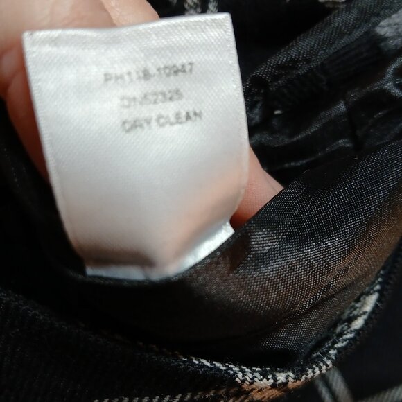 PENDLETON Virgin Wool Black Plaid Trousers 4P - like new - Picture 11 of 13